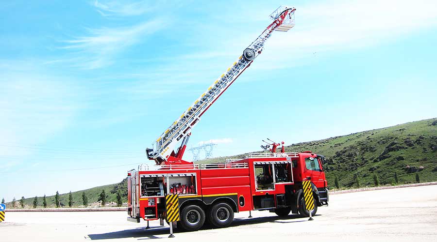 merdivenli itfaiye araci 25